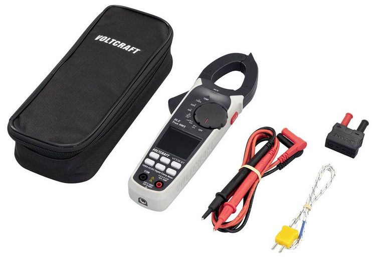 Produktbild: VOLTCRAFT VC538 BT Stromzange TRMS CAT III 600 V, CAT II 1000 V, 1000 A, AC, DC, Datenlogger, Bluetooth App