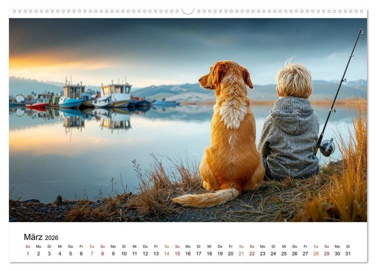 Produktbild: Angeln - der gro&szlig;e Fang (hochwertiger Premium Wandkalender 2026 DIN A2 quer), Kunstdruck in Hochglanz