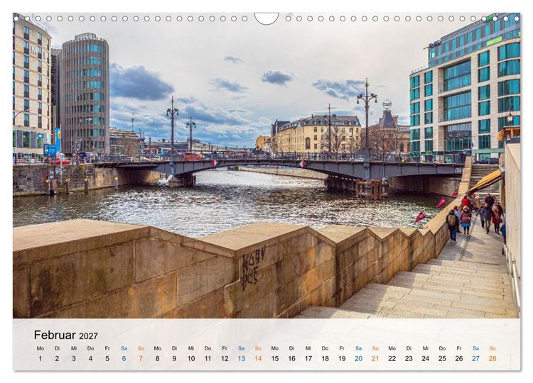 Produktbild: Berliner Wasserwege &ndash; Die Spree und ihre Kan&auml;le (Wandkalender 2027 DIN A3 quer), CALVENDO Monatskalender