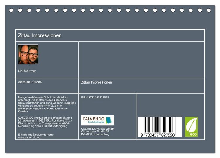 Produktbild: Zittau Impressionen (Tischkalender 2026 DIN A5 quer), CALVENDO Monatskalender