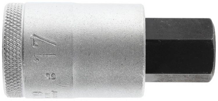 Produktbild: Steckschl&uuml;sseleinsatz IN 19 1/2 Zoll Innen-6-kant SW 17mm L.60mm GEDORE