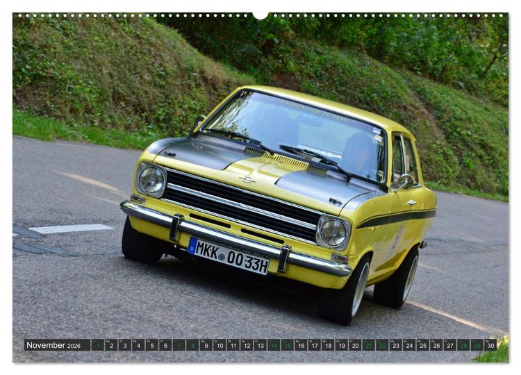 Produktbild: OLDTIMER BERGRENNEN - OPEL AM START (hochwertiger Premium Wandkalender 2026 DIN A2 quer), Kunstdruck in Hochglanz