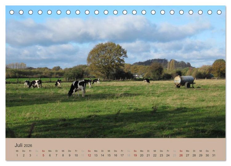 Produktbild: Krefelder Landschaften (Tischkalender 2026 DIN A5 quer), CALVENDO Monatskalender
