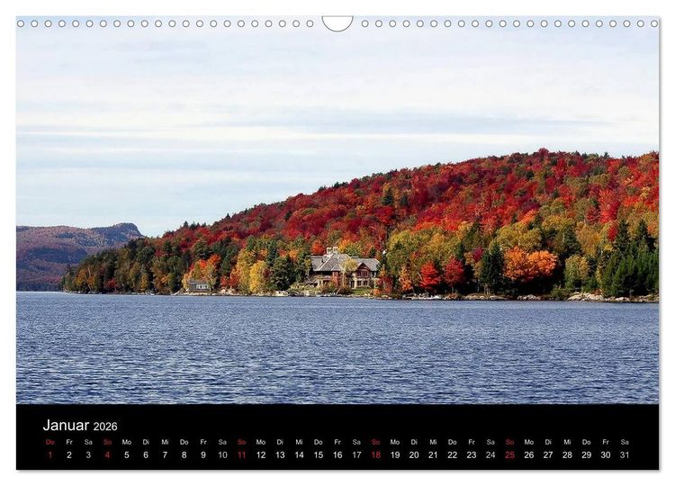 Produktbild: Indianer-Sommer Mont Tremblant Quebec (Wandkalender 2026 DIN A3 quer), CALVENDO Monatskalender