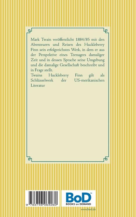 Produktbild: Abenteuer und Fahrten des Huckleberry Finn