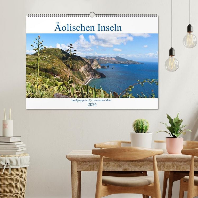 Produktbild: &Auml;olische Inseln (Wandkalender 2026 DIN A2 quer), CALVENDO Monatskalender