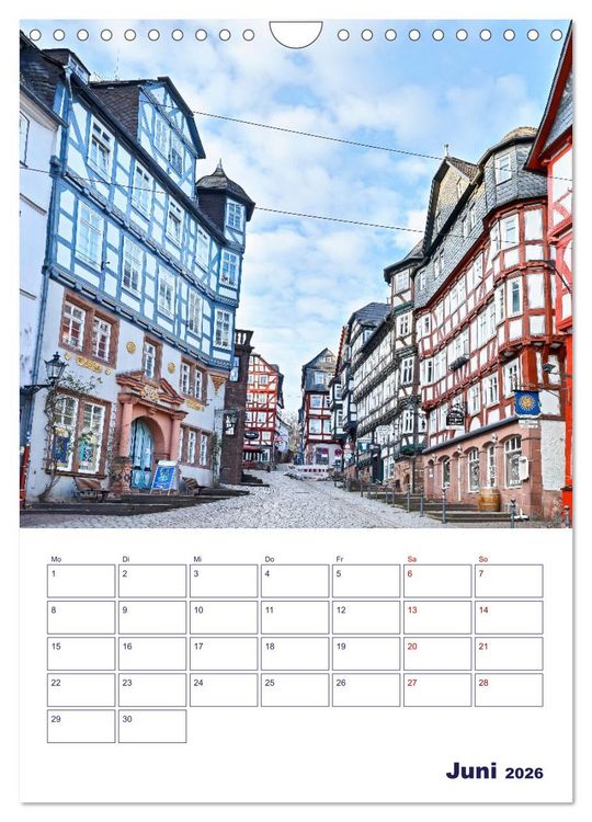 Produktbild: Marburg - Universit&auml;tsstadt mit Flair (Wandkalender 2026 DIN A4 hoch), CALVENDO Monatskalender