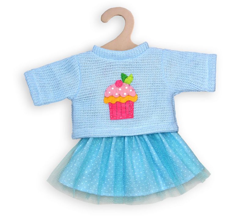 Produktbild: Heless - Puppen-Pullover und T&uuml;llrock Cupcake, Gr. 35 - 45 cm