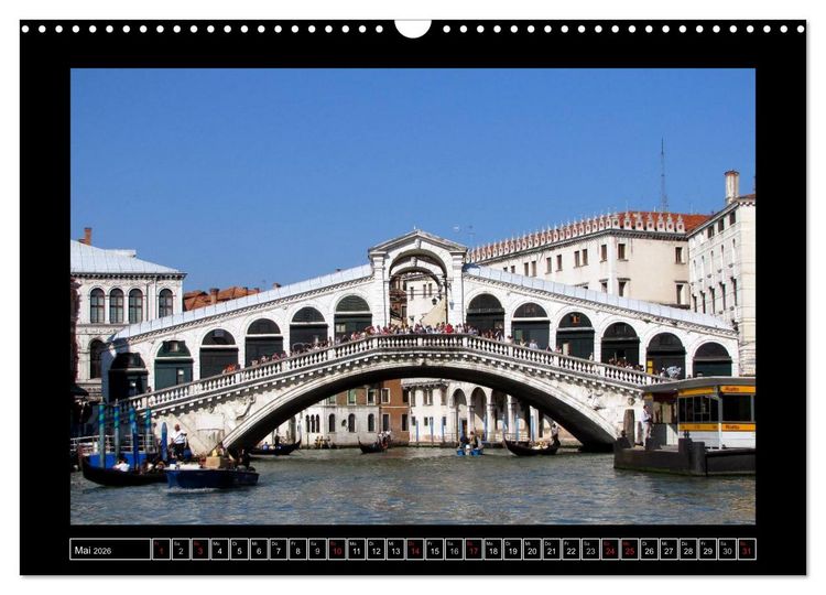 Produktbild: Romantisches Fernweh - Venedig (Wandkalender 2026 DIN A3 quer), CALVENDO Monatskalender
