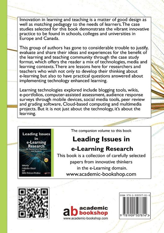 Produktbild: Case Studies in E-Learning Research for Researchers, Teachers and Students