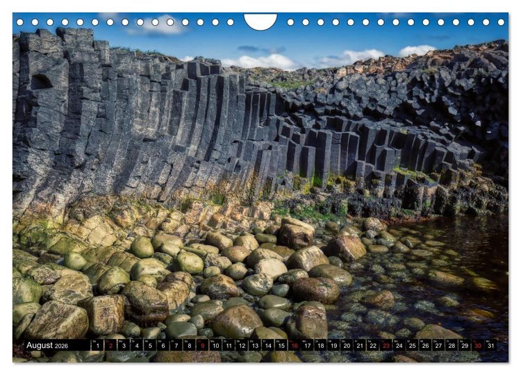 Produktbild: Eine Rundreise durch Island (Wandkalender 2026 DIN A4 quer), CALVENDO Monatskalender