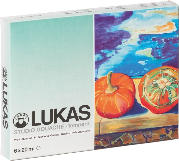Produktbild: Lukas Studio Gouache Tempera Farben 6 x 20ml