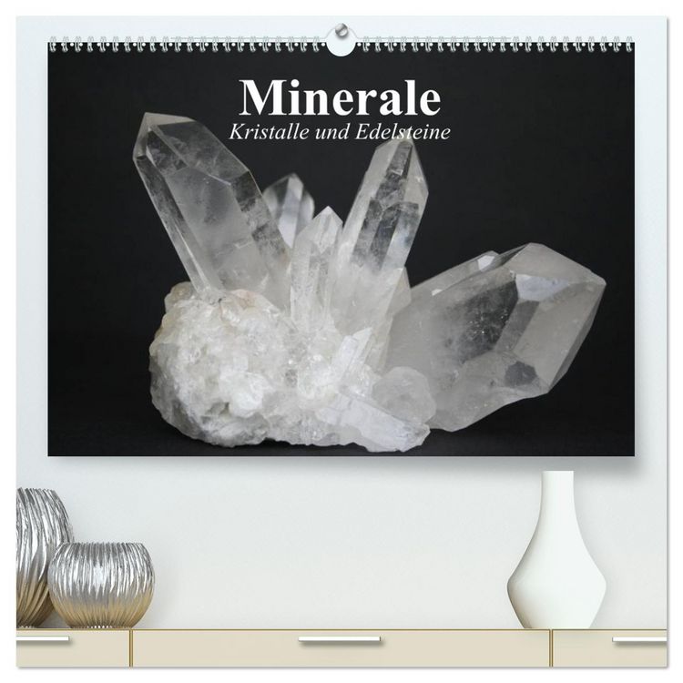 Produktbild: Minerale. Kristalle und Edelsteine (hochwertiger Premium Wandkalender 2026 DIN A2 quer), Kunstdruck in Hochglanz
