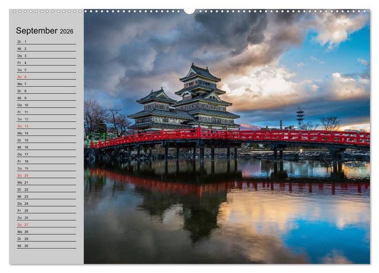 Produktbild: Japan &bull; Impressionen (Wandkalender 2026 DIN A2 quer), CALVENDO Monatskalender