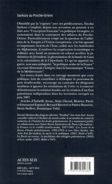 Produktbild: Sarkozy au proche orient