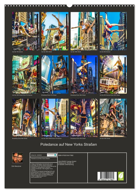 Produktbild: Poledance auf New Yorks Stra&szlig;en (hochwertiger Premium Wandkalender 2026 DIN A2 hoch), Kunstdruck in Hochglanz