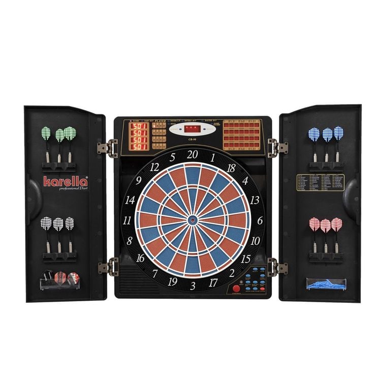 Produktbild: Karella - Dartautomat CB-90 inkl. 12 Darts, Ersatzspitzen, Netzteil