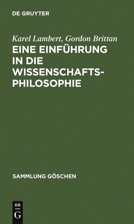 Produktbild: Eine Einf&uuml;hrung in die Wissenschaftsphilosophie