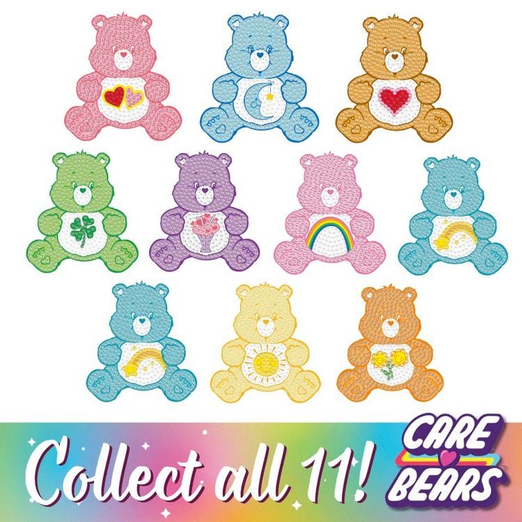 Produktbild: Craft Buddy CAKC-32CBC08 - Crystal Art Keyring, Care Bears Blind Bag, Schl&uuml;sselanh&auml;nger, Diamant-Malerei-Set