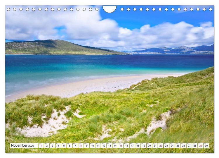 Produktbild: Outer Hebrides - Scotland Scottish dream beaches and landscapes (Wall Calendar 2026 DIN A4 landscape), CALVENDO 12 Month Wall Calendar