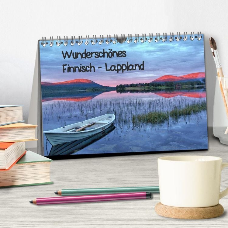 Produktbild: Wundersch&ouml;nes Finnisch - Lappland (Tischkalender 2026 DIN A5 quer), CALVENDO Monatskalender