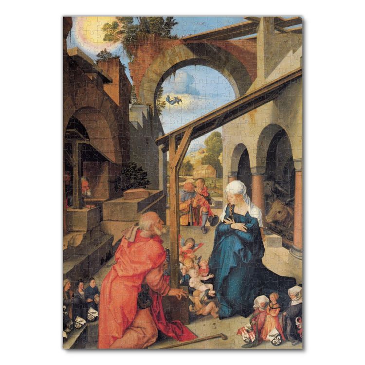 Autoritratto con pelliccia di Albrecht Dürer su pregiata carta Amalfi