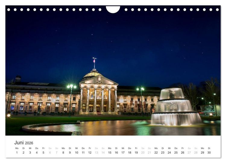 Produktbild: Du sch&ouml;nes Wiesbaden (Wandkalender 2026 DIN A4 quer), CALVENDO Monatskalender