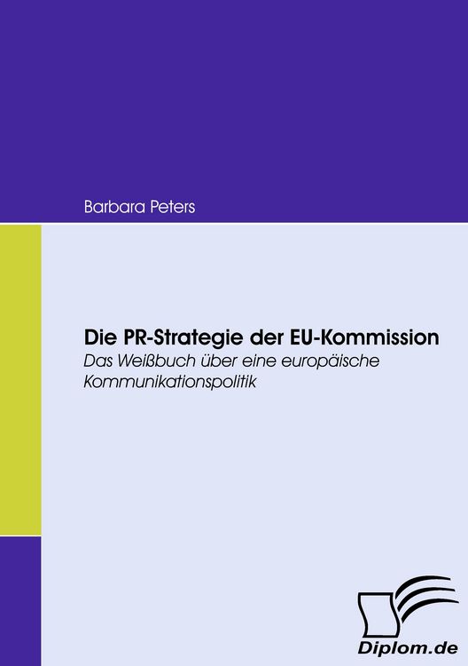 Produktbild: Die PR-Strategie der EU-Kommission