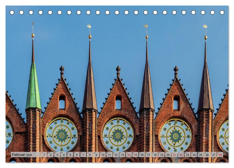 Produktbild: Stralsunder Impressionen (Tischkalender 2026 DIN A5 quer), CALVENDO Monatskalender