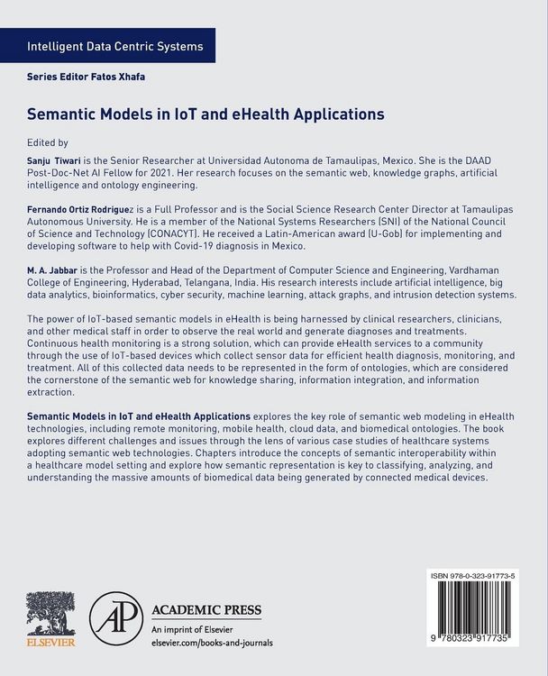 Produktbild: Semantic Models in IoT and eHealth Applications