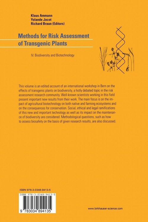 Produktbild: Methods for Risk Assessment of Transgenic Plants