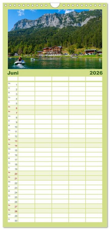 Produktbild: Familienplaner 2026 - Rund um den Hintersee und Zauberwald mit 5 Spalten (Wandkalender, 21 x 45 cm) CALVENDO