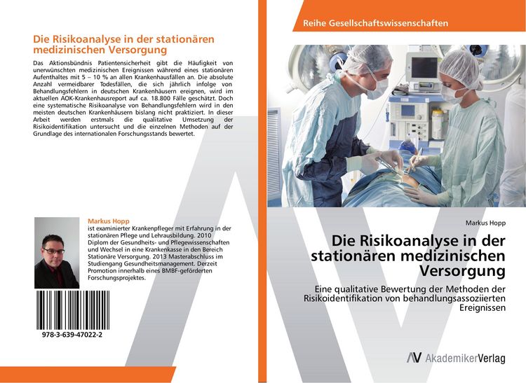 Produktbild: Die Risikoanalyse in der station&auml;ren medizinischen Versorgung