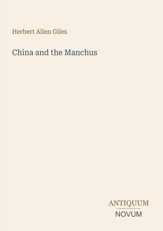 Produktbild: China and the Manchus