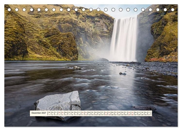 Produktbild: Island. Ein Jahr am Rand der Welt (Tischkalender 2027 DIN A5 quer), CALVENDO Monatskalender
