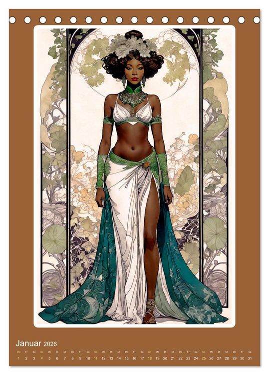 Produktbild: Illustrationskunst der Belle &Eacute;poque (Tischkalender 2026 DIN A5 hoch), CALVENDO Monatskalender