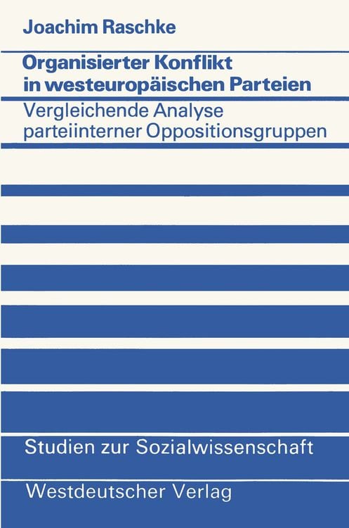 Produktbild: Organisierter Konflikt in westeuropäischen Parteien