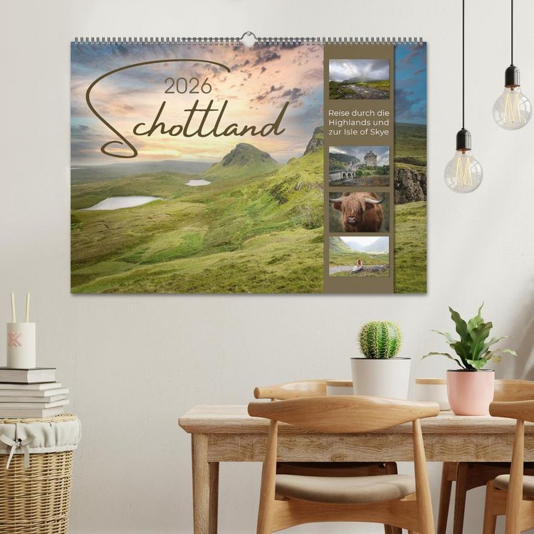 Produktbild: Schottland - Reise durch die Highlands und zur Isle of Skye (Wandkalender 2026 DIN A2 quer), CALVENDO Monatskalender