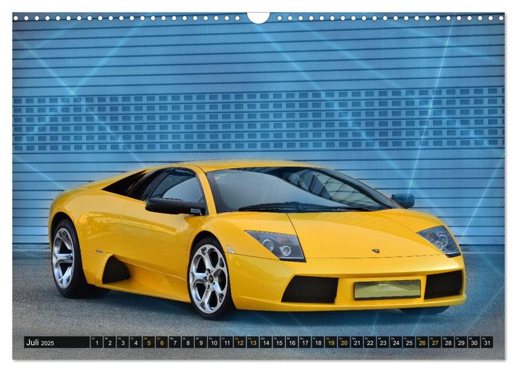 Produktbild: DER GELBE STIER - Lamborghini Murci&eacute;lago (Wandkalender 2025 DIN A3 quer), CALVENDO Monatskalender