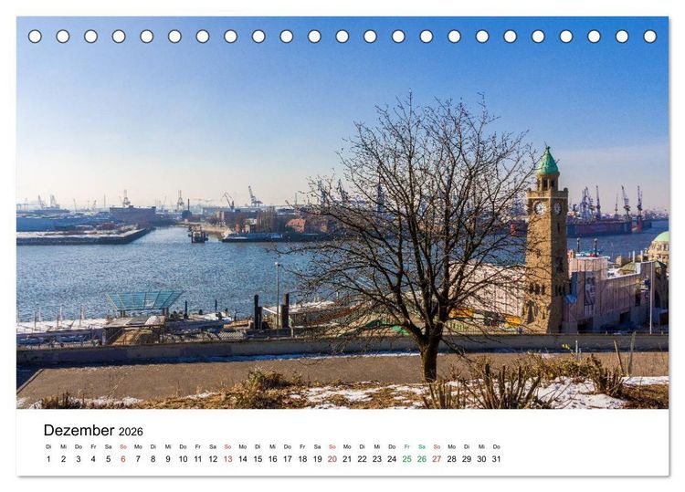 Produktbild: Gr&uuml;nes Hamburg (Tischkalender 2026 DIN A5 quer), CALVENDO Monatskalender