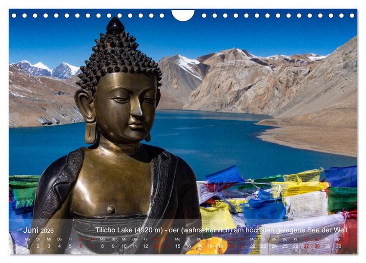 Produktbild: NEPAL - rund um die Annapurna (Wandkalender 2026 DIN A4 quer), CALVENDO Monatskalender