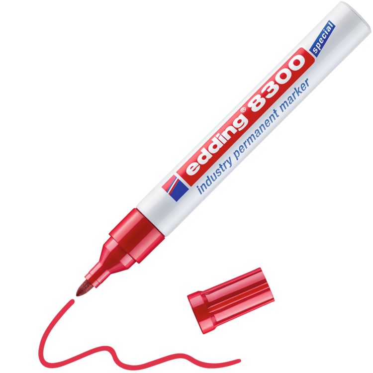 Produktbild: EDDING&reg; Permanent Marker 8300 Industry, rot