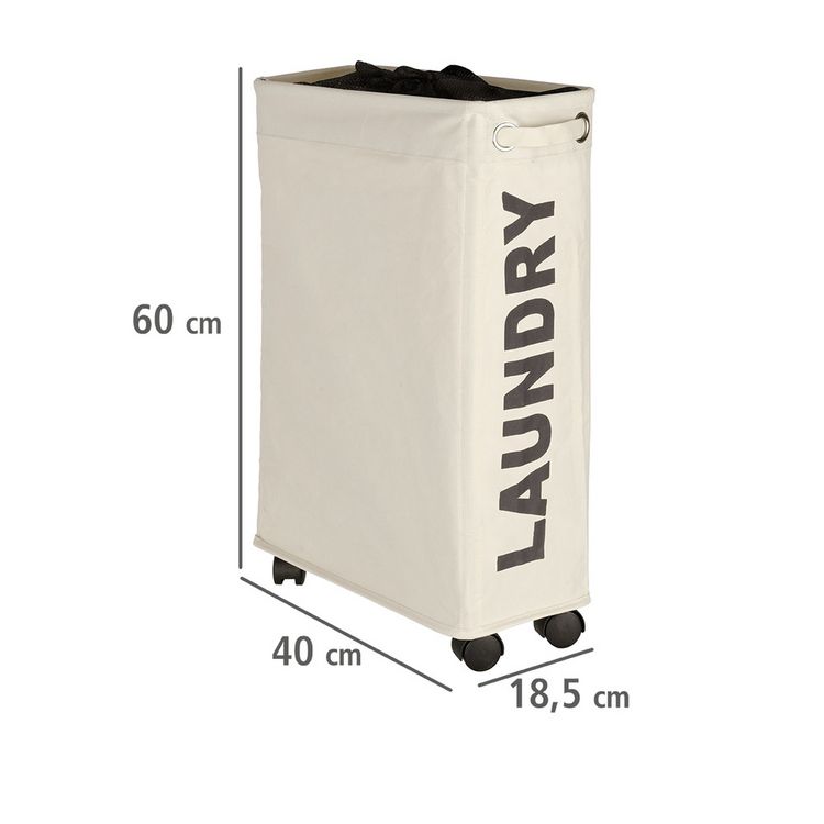 Produktbild: W&auml;schesammler Mod. Corno Beige, W&auml;schekorb, 43 l