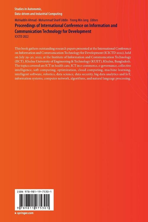 Produktbild: Proceedings of International Conference on Information and Communication Technology for Development