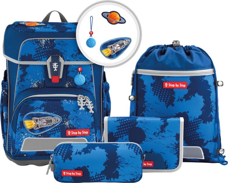 Produktbild: STEP BY STEP&reg;&nbsp;Schulrucksack-Set CLOUD REFLECT 5teilig Special Edition, Rocket Novo