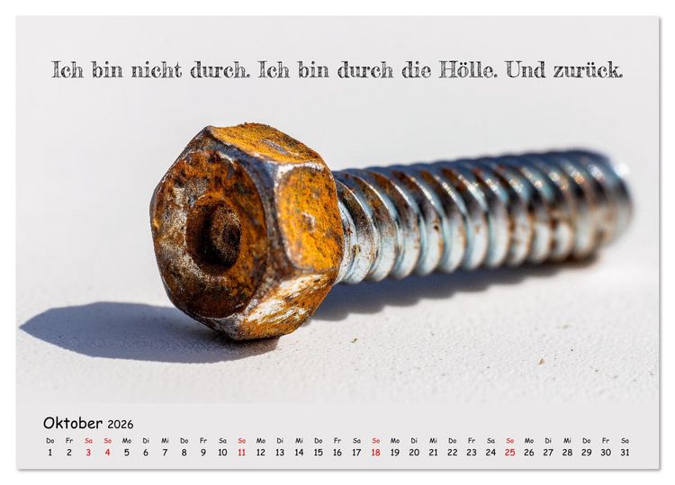 Produktbild: Krebs ist ein Vollidiot - Kalender f&uuml;r alle K&auml;mpfer mit Krebserkrankung (Tischkalender 2026 DIN A5 quer), CALVENDO Monatskalender
