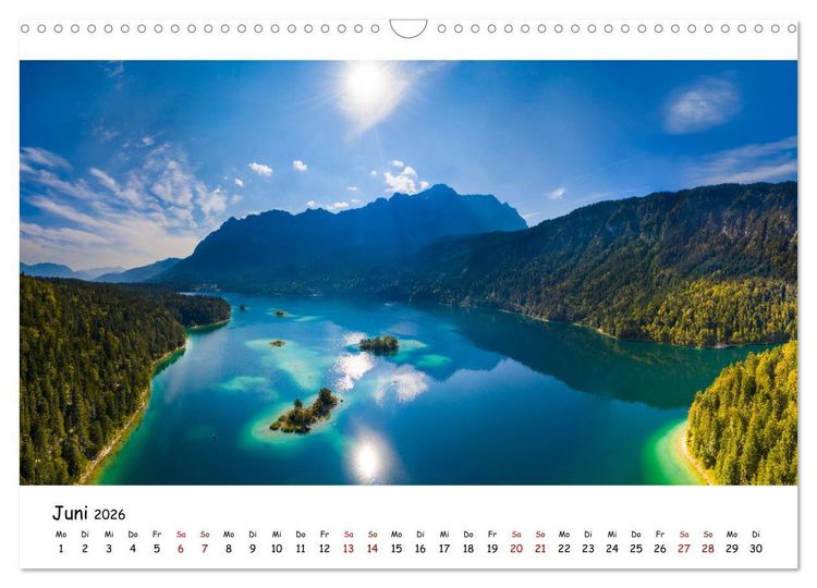 Produktbild: Traumhafte Orte - Berge, Seen und Meer (Wandkalender 2026 DIN A3 quer), CALVENDO Monatskalender