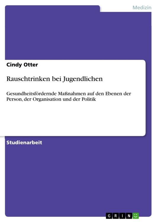 Produktbild: Rauschtrinken bei Jugendlichen