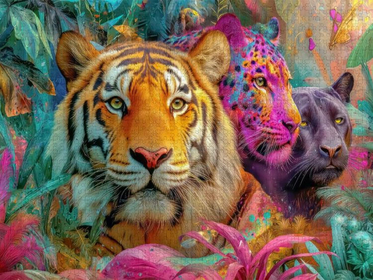 Produktbild: CALVENDO Puzzle Magie des Dschungels | 1000 Teile Lege-Gr&ouml;&szlig;e 64x48cm Foto-Puzzle f&uuml;r gl&uuml;ckliche Stunden