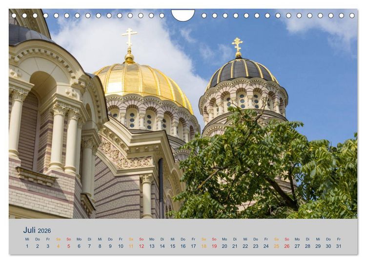 Produktbild: Charmante Baltische St&auml;dte entlang der Ostsee (Wandkalender 2026 DIN A4 quer), CALVENDO Monatskalender